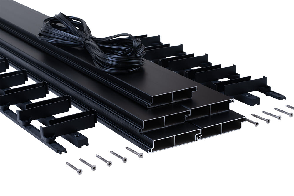 BLITO zestaw żaluzji ogrodowych ANTRACYT 1.5m