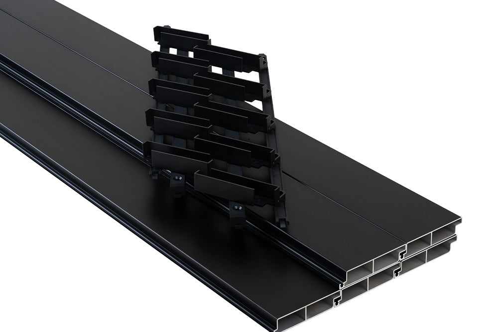 BLITO zestaw żaluzji ogrodowych ANTRACYT 1.5m