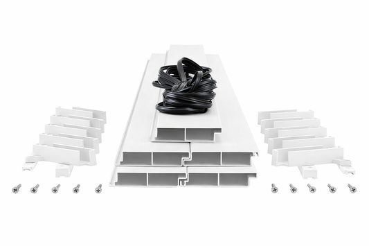 BLITO zestaw żaluzji ogrodowych 2x0.5m do samodzielnego montażu RAL9010